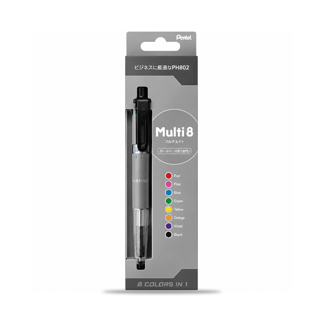 Pentel 8 Multi Color Mechanical Pencil + Pen