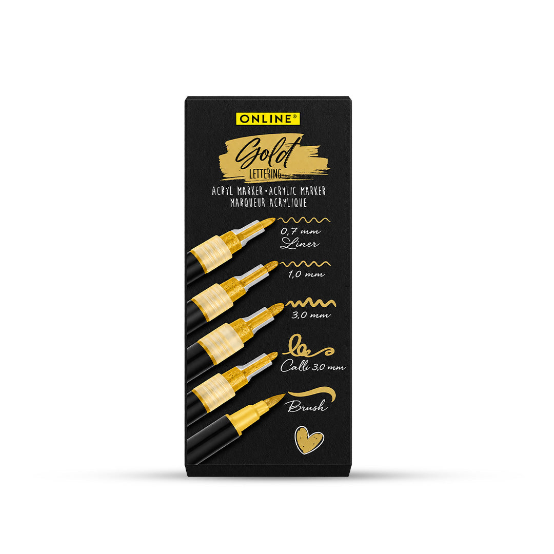 Online Lettering Markers Set