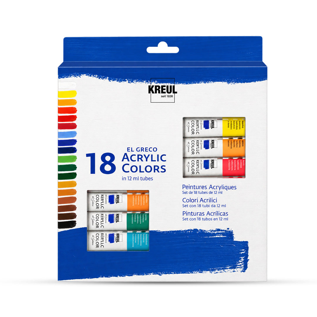 Kreul EL Greco Water-Based Acrylic Color Set