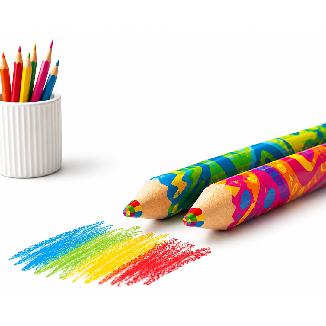 Keyroad Rainbow Color Pencils-Pack Of 2