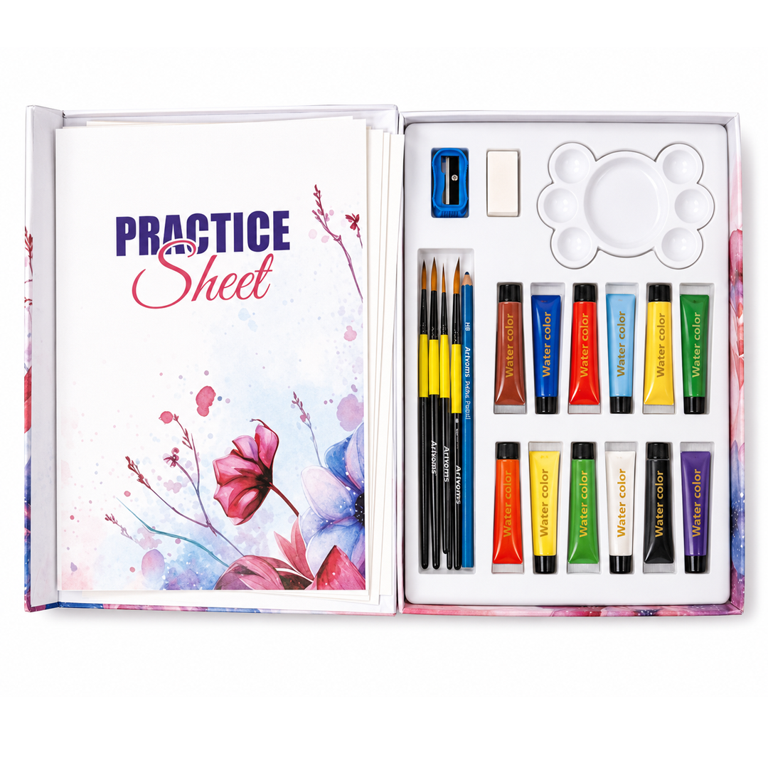 Artworms Flowers with Watercolour Kit