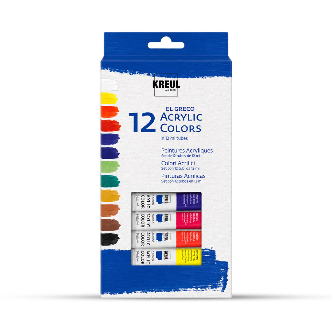 Kreul EL Greco Water-Based Acrylic Color Set
