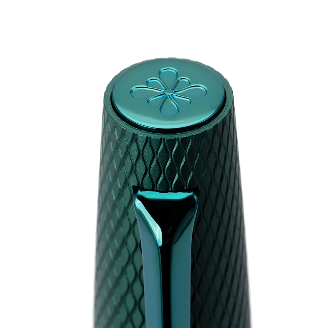 Diplomat Viper Green Guilloche Fountain Pen