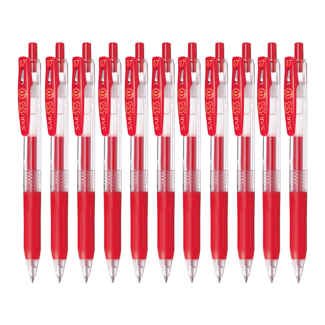 Zebra Sarasa Clip Gel Pen - 0.7mm x 10