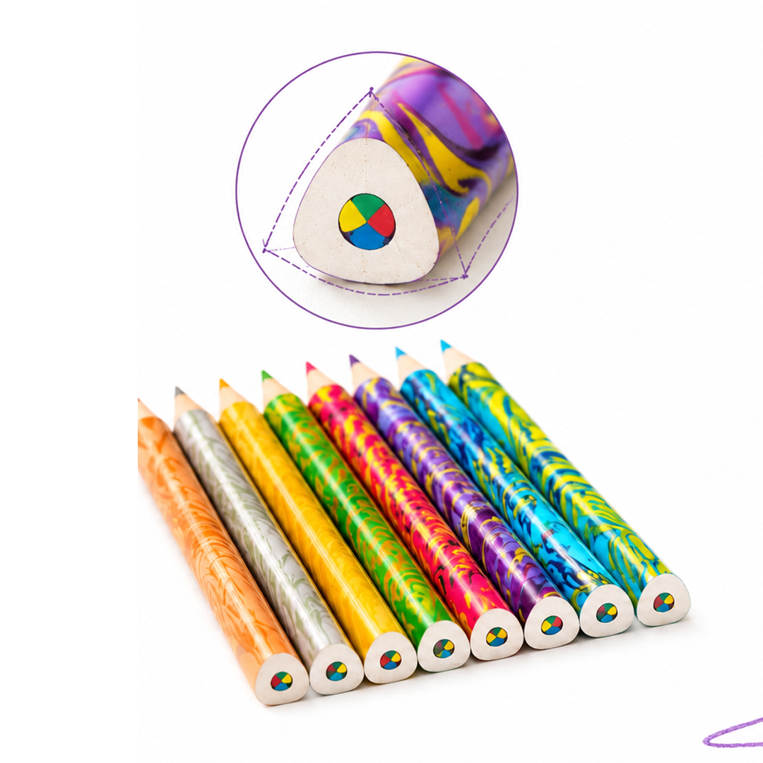 Keyroad Rainbow Color Pencils-Pack Of 2