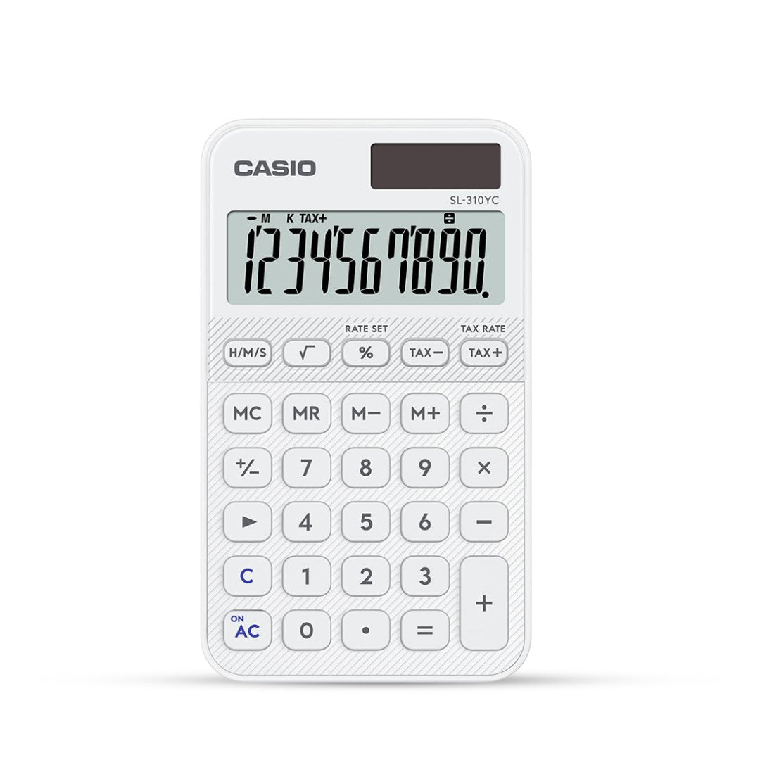 Casio SL-310YC Stylish and Colourful 10-Digit Calculator