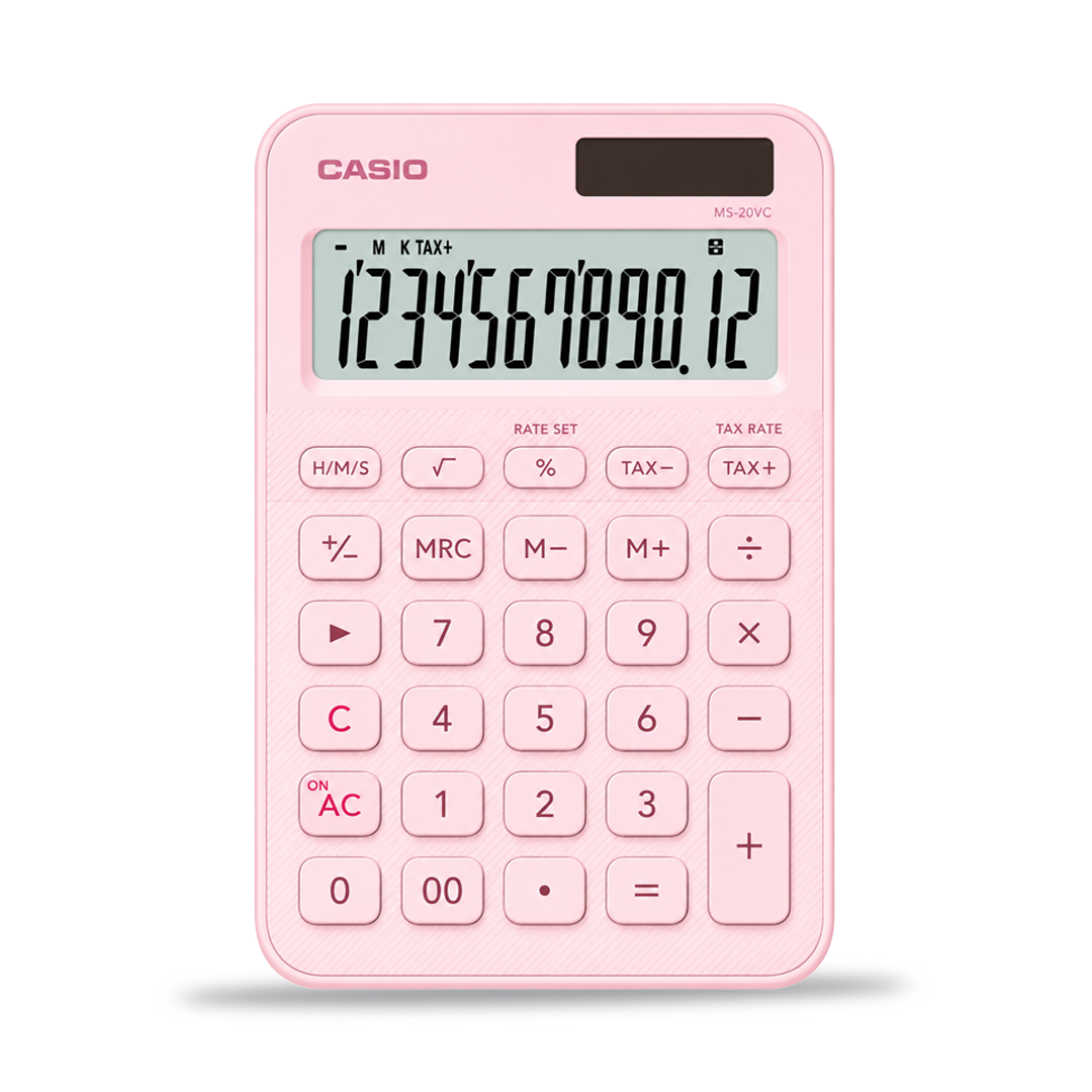 Casio Stylish and Colourful 12-Digit Mini Calculator