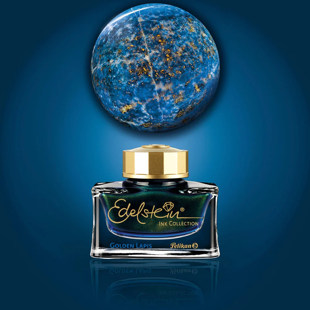 Pelikan Edelstein Ink Bottle Golden Lapis