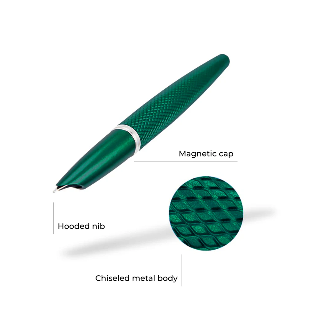 Diplomat Viper Green Guilloche Fountain Pen