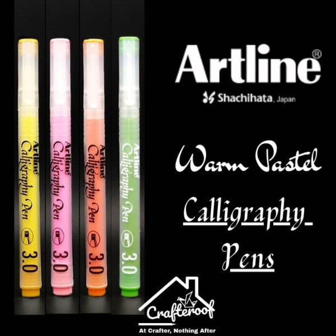 Artline Calligraphy Pastel Pen- Set of 4