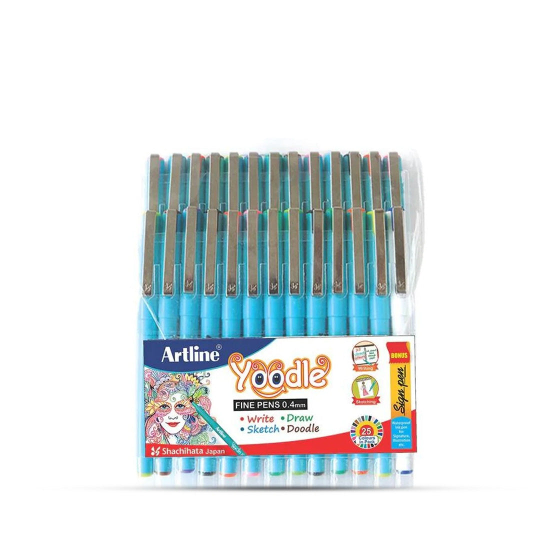 Artline 0.4 mmYoodle Fine Line Pens
