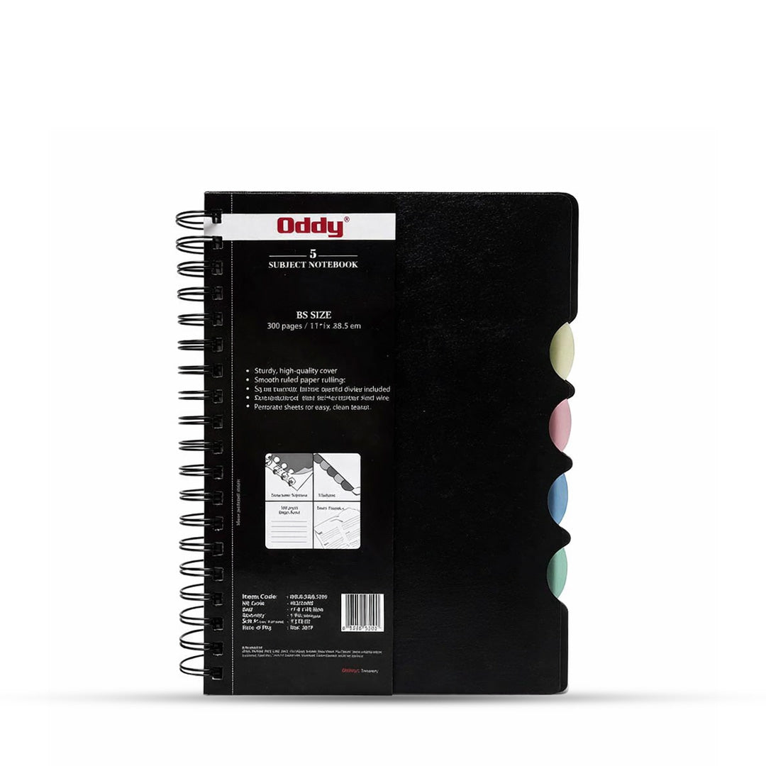 Oddy Five Subject Notebook