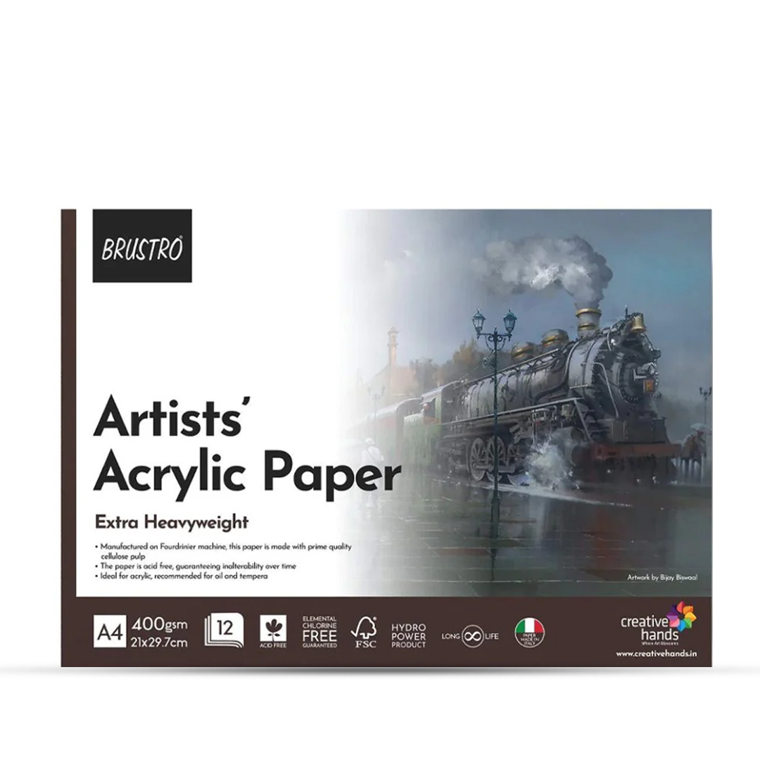 Brustro Artists Acrylic Glued Pad