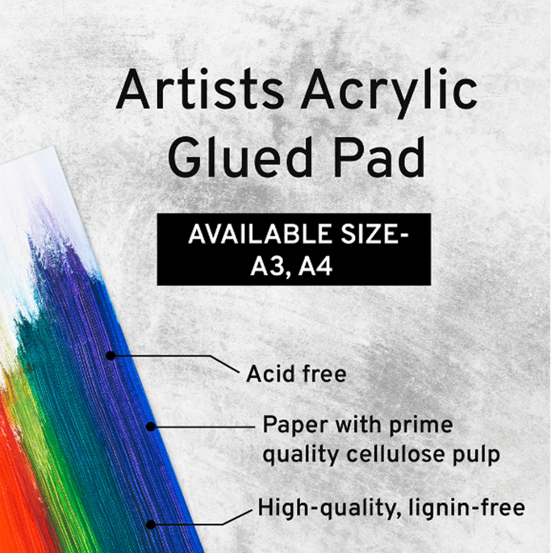Brustro Artists Acrylic Glued Pad