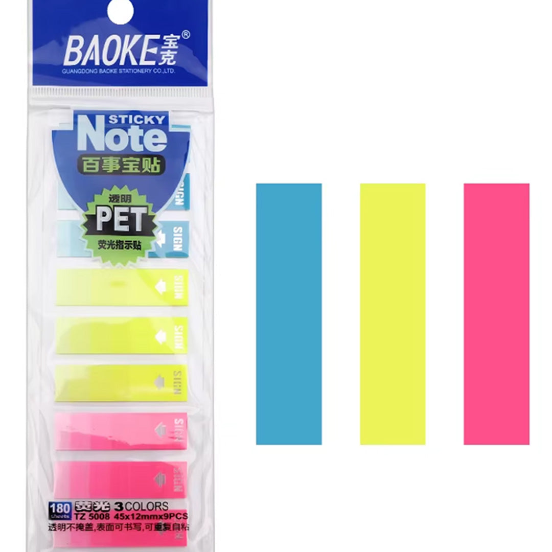 Baoke Sticky Note 48x12mm Sheets 200