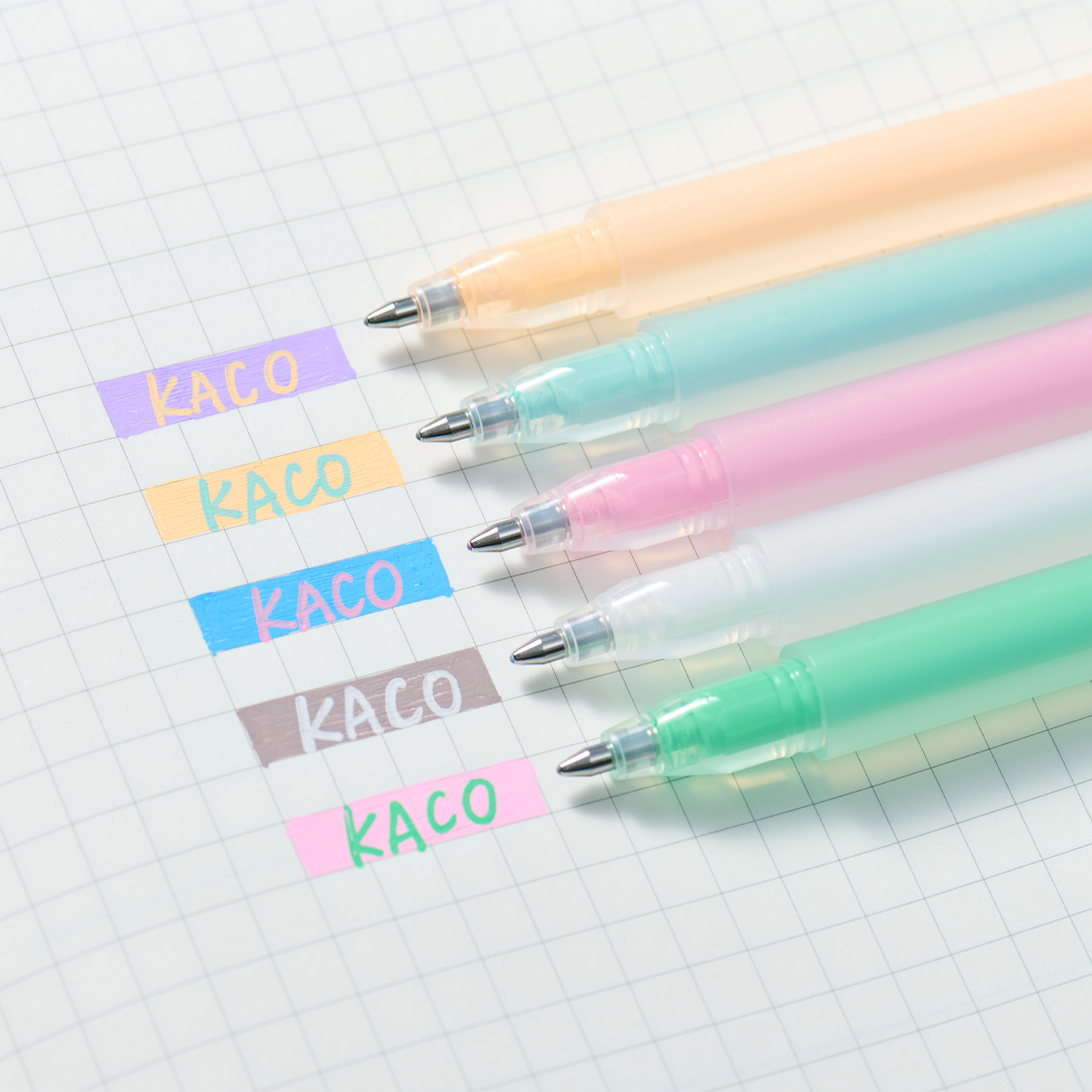 Kaco Base 12 Mix Color Gel Pen Set