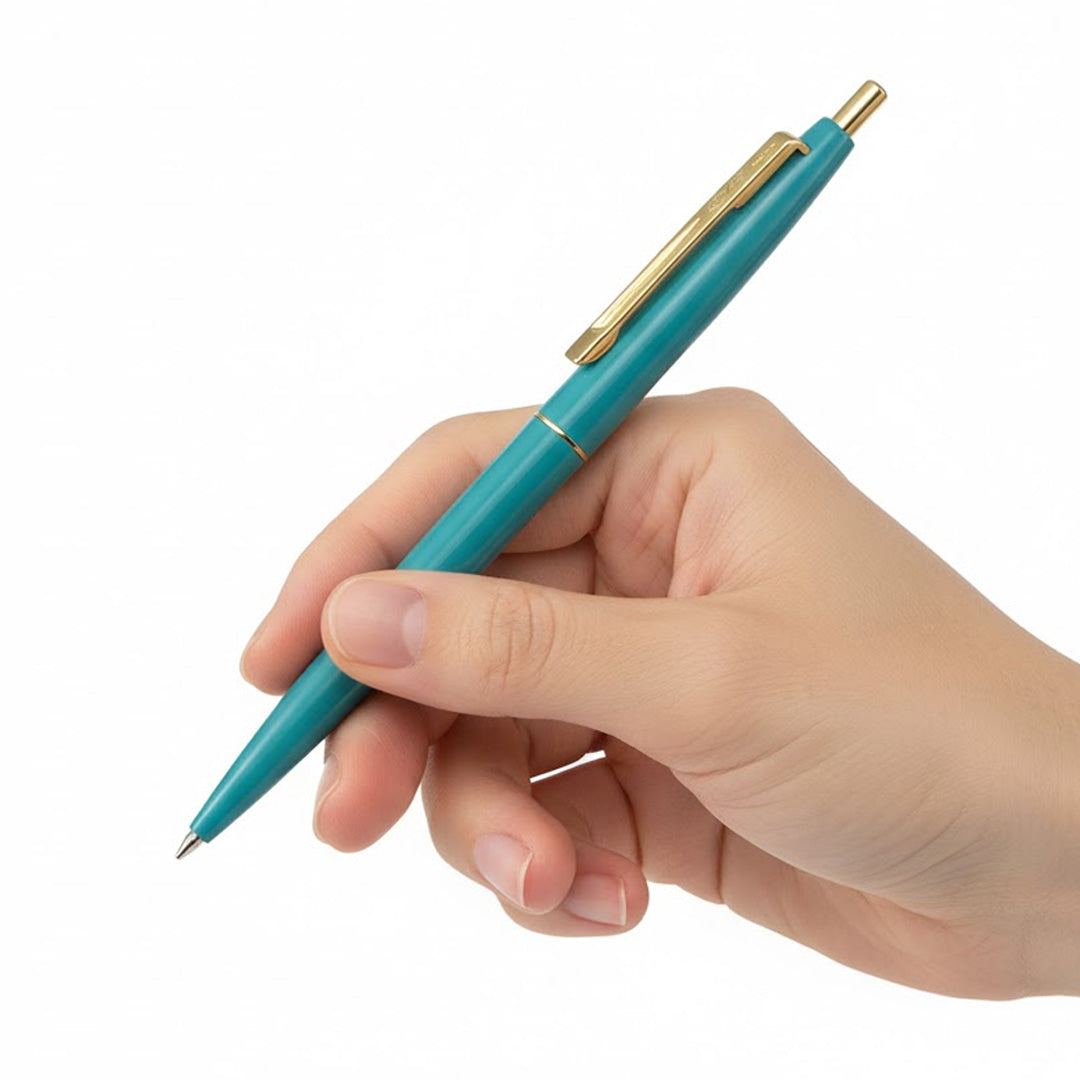 Bic Ballpoint Pen Click Gold Black Ink