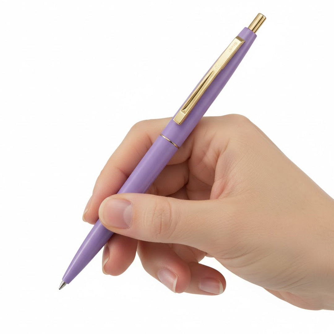 Bic Ballpoint Pen Click Gold Black Ink