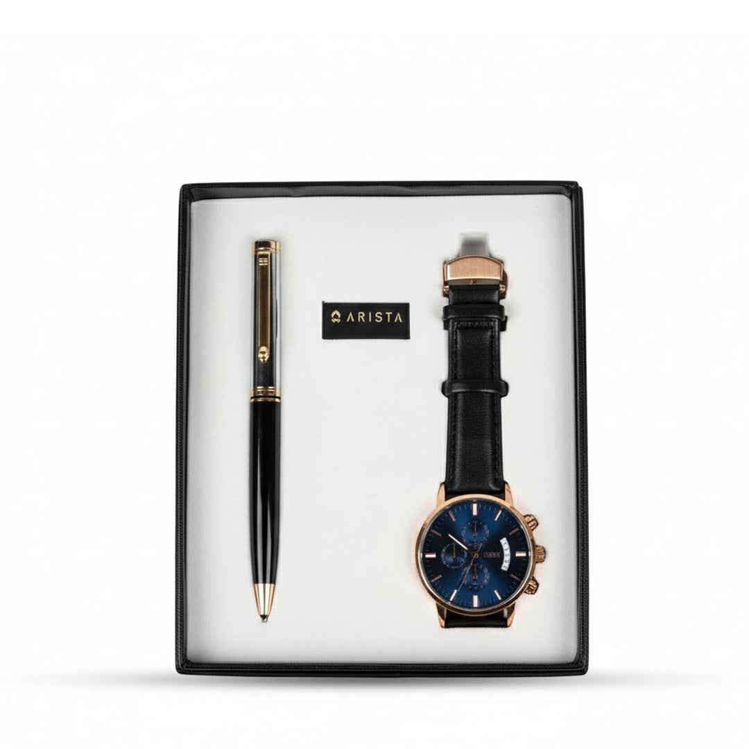 Arista Ballpoint Pen With Elgin Watch
