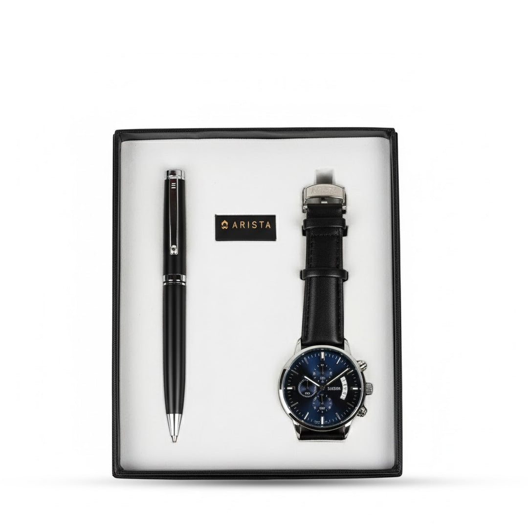 Arista Ballpoint Pen With Elgin Watch