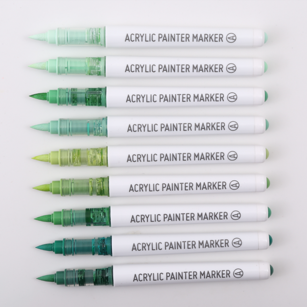 Blue Fruit Acrylic Water-Based Marker Pen Pack of 9