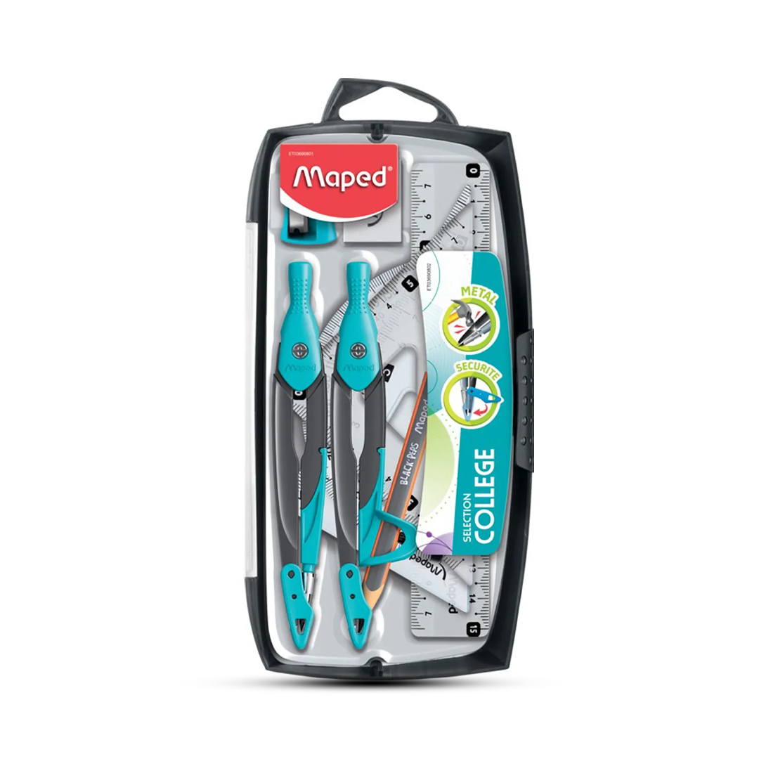 Maped Metal 9pcs Ruler Set