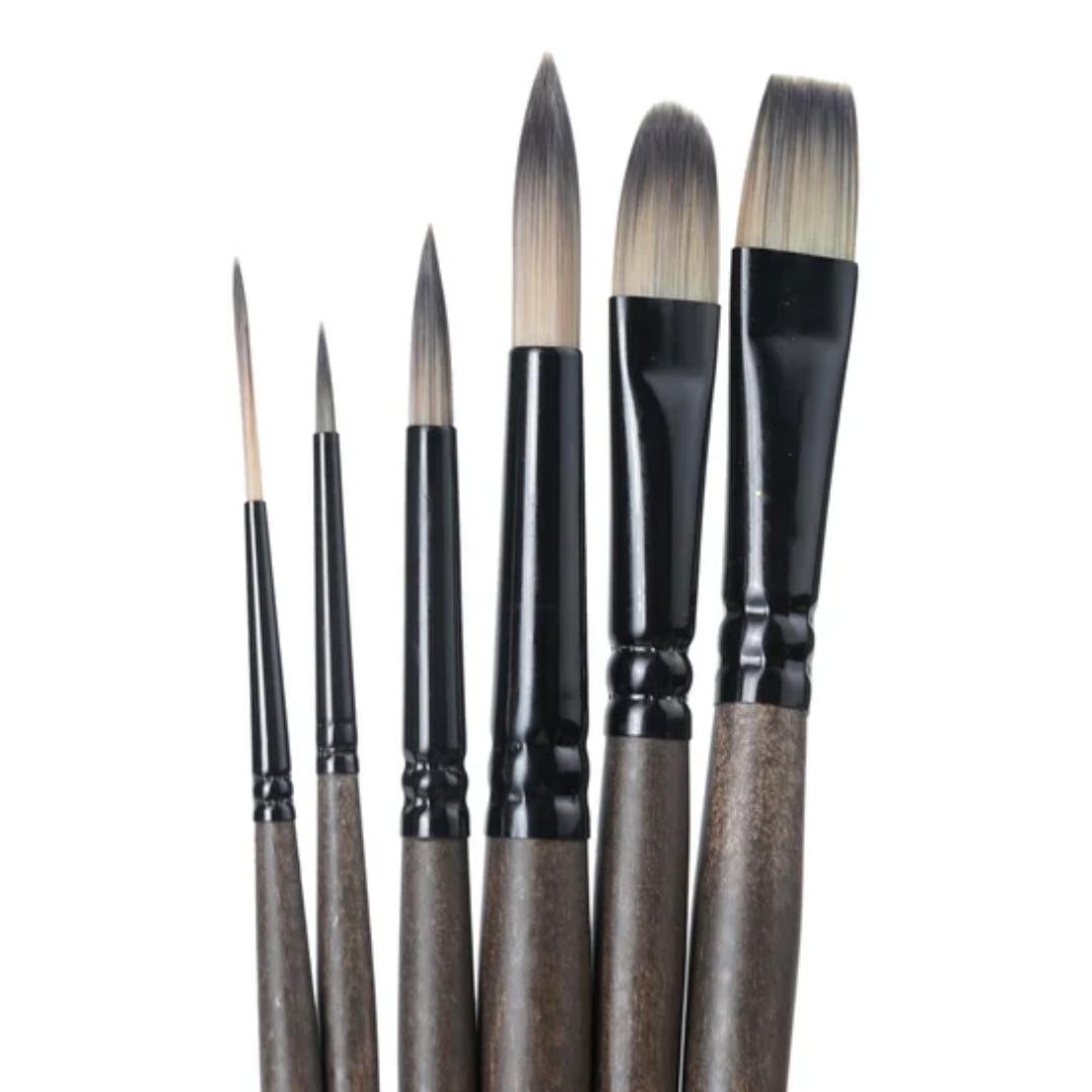 Brustro Aqua Strokes Artist Brushes- Set of 6