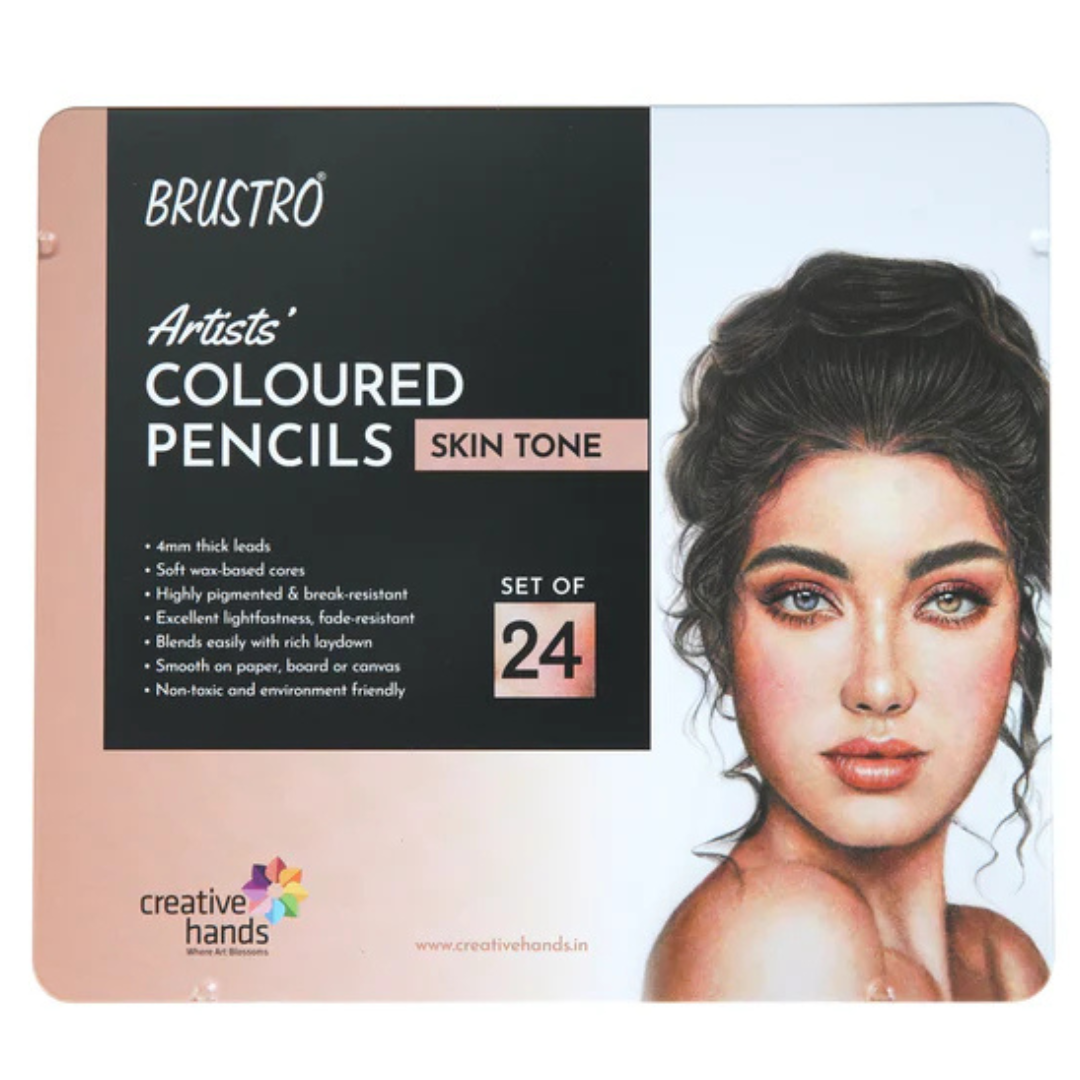 Brustro Artist's Colour Pencil Skin Tone-Set of 24