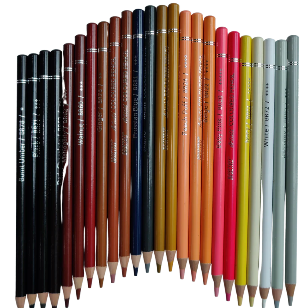 Brustro Artist's Colour Pencil Skin Tone-Set of 24