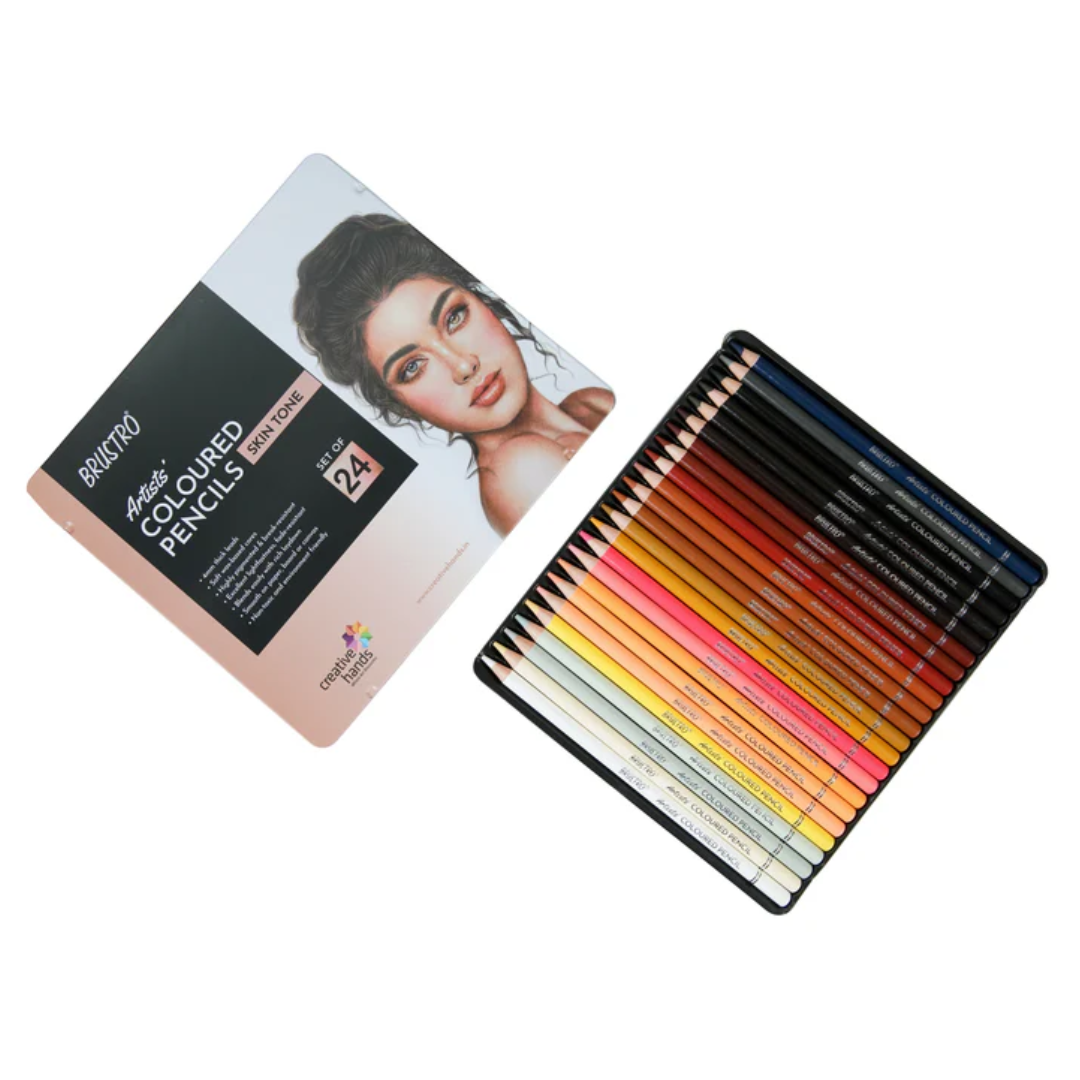 Brustro Artist's Colour Pencil Skin Tone-Set of 24