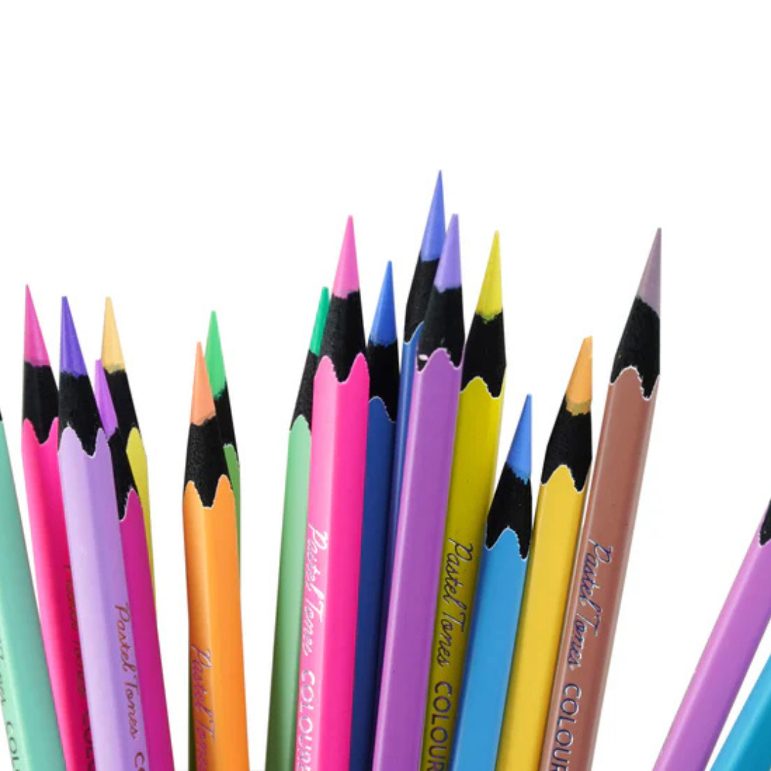 Brustro Artist's Pastel Tone Coloured Pencils Set of 36