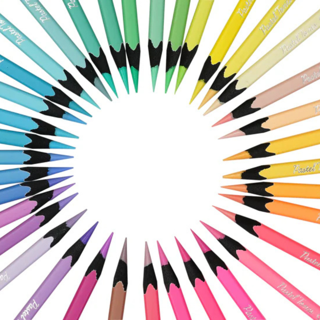 Brustro Artist's Pastel Tone Coloured Pencils Set of 36