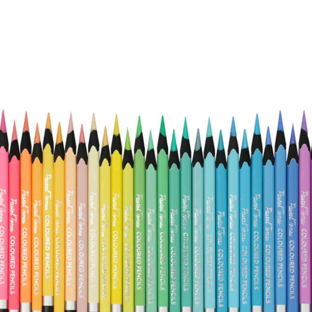 Brustro Artist's Pastel Tone Coloured Pencils Set of 36