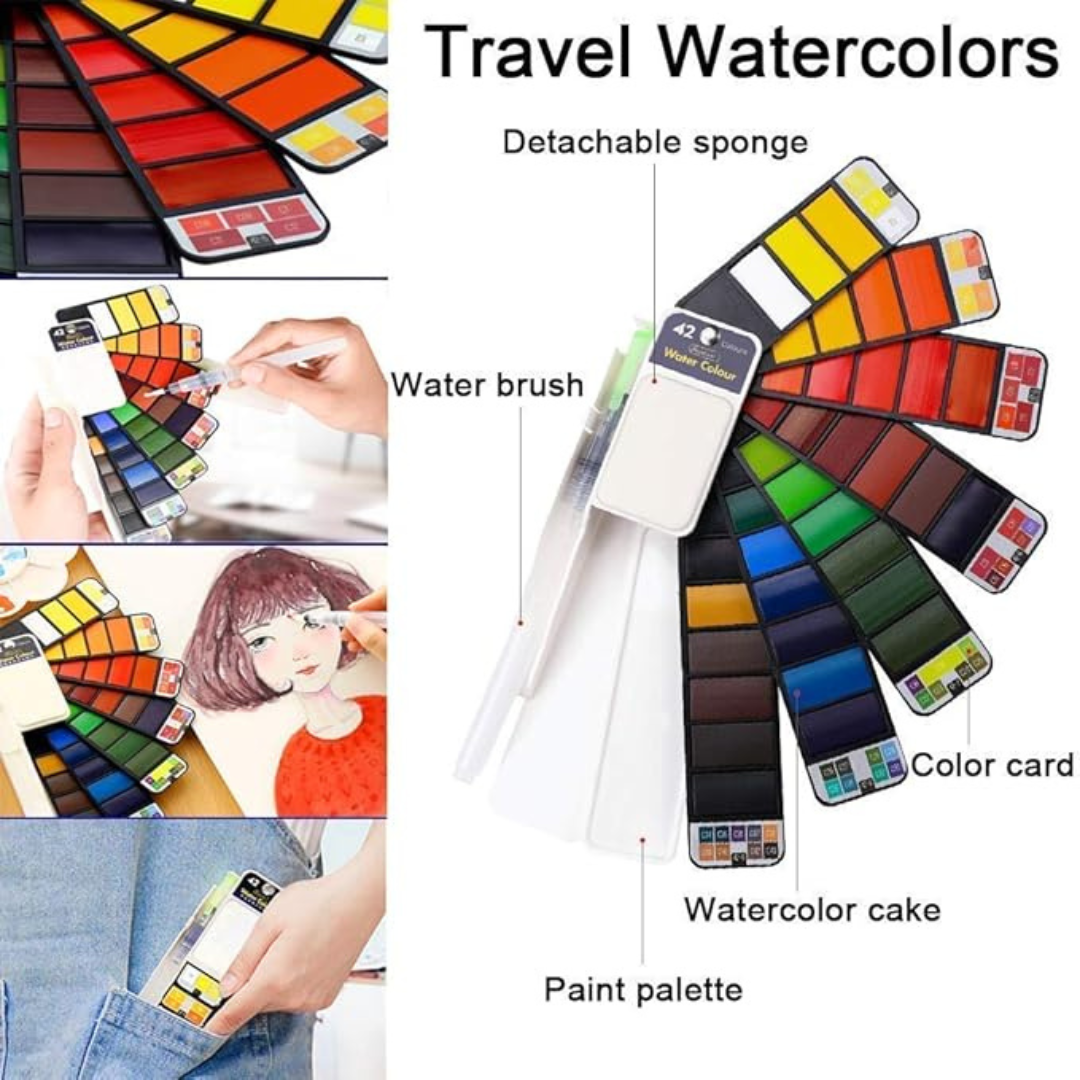 Brustro Artists Watercolour Pan - Set of 42