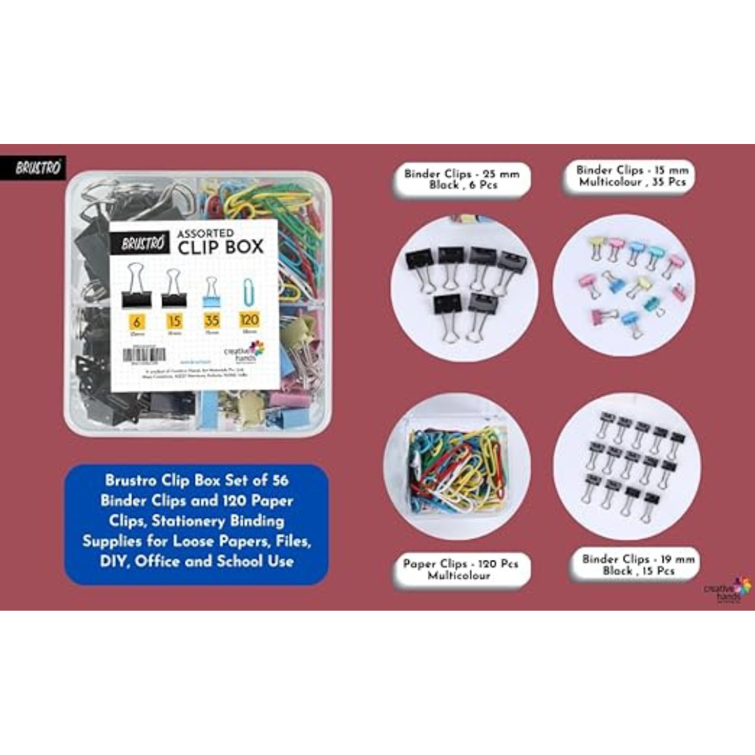 Brustro Assorted Clip Box