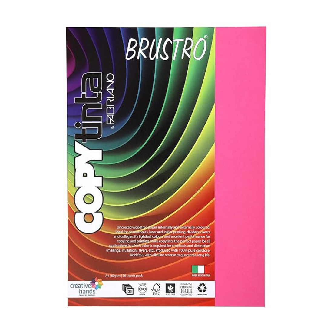 Brustro Copytinta  Bright Colour Craft Paper A4-Pack of 30 Sheets