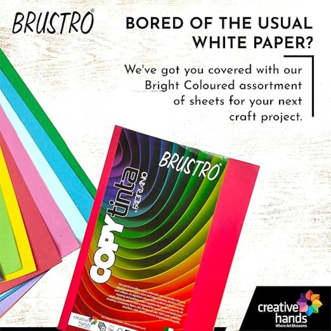 Brustro Copytinta  Bright Colour Craft Paper A4-Pack of 30 Sheets