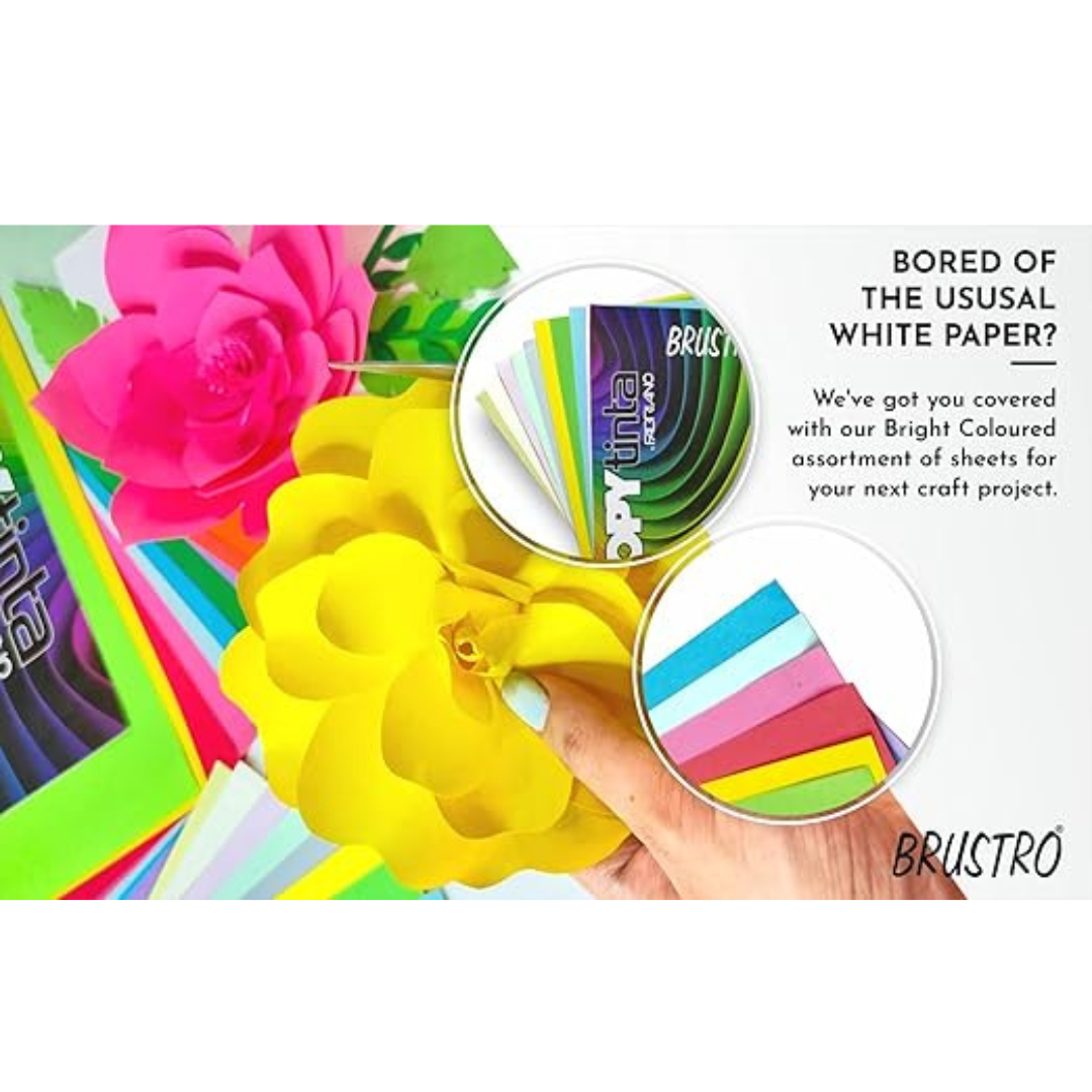 Brustro Copytinta  Bright Colour Craft Paper A4-Pack of 30 Sheets
