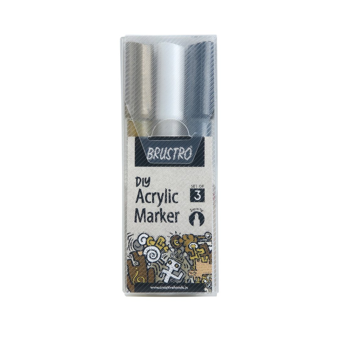 Brustro DIY Acrylic Marker Set of 3