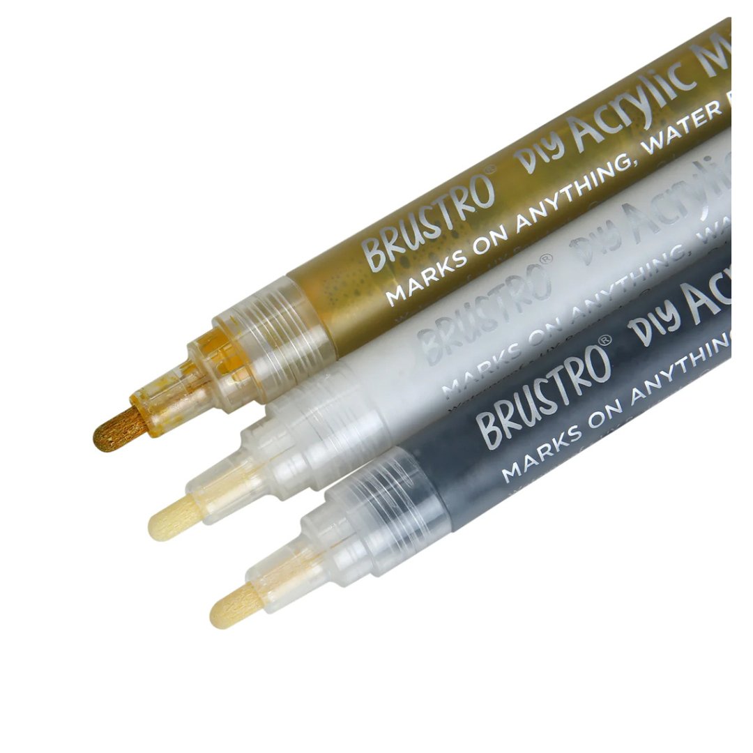 Brustro DIY Acrylic Marker Set of 3
