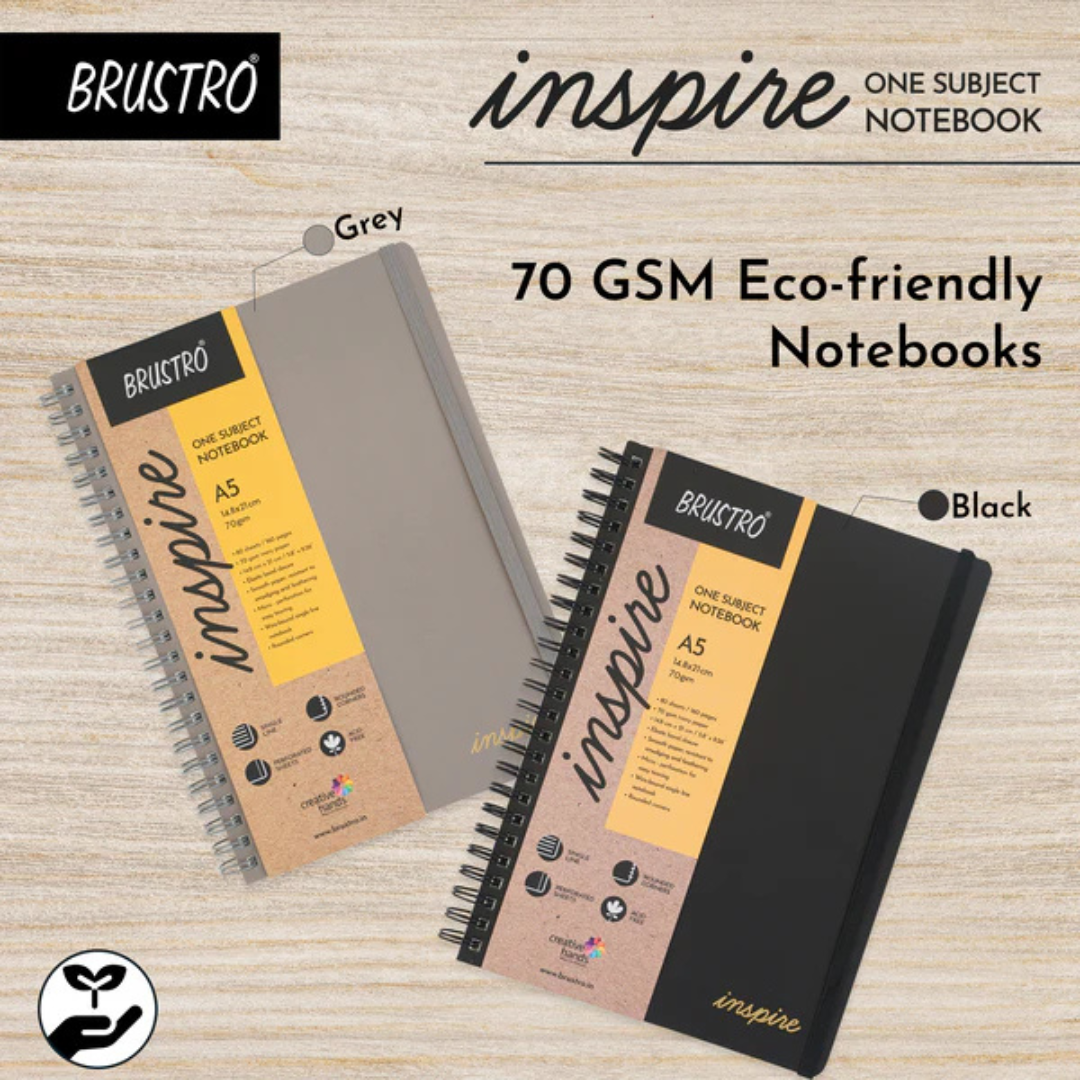 Brustro Inspire A5 Size, 1 Subject Ruled Notebook