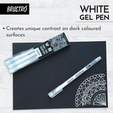 Brustro White Gel Pen-Pack of 3