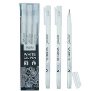 Brustro White Gel Pen-Pack of 3