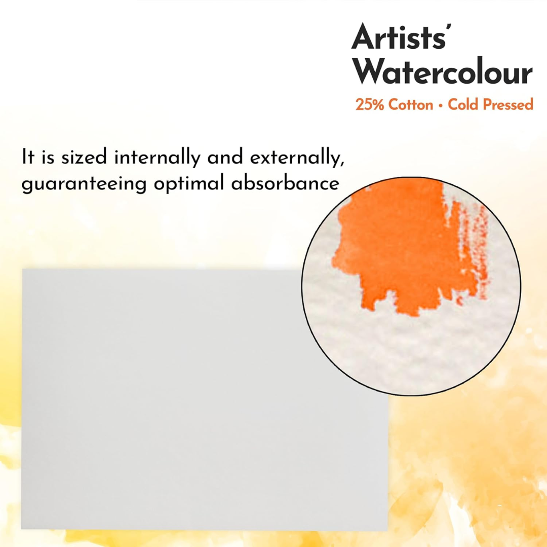 Brustro Artist Watercolour Glued Cold Pressed Pad