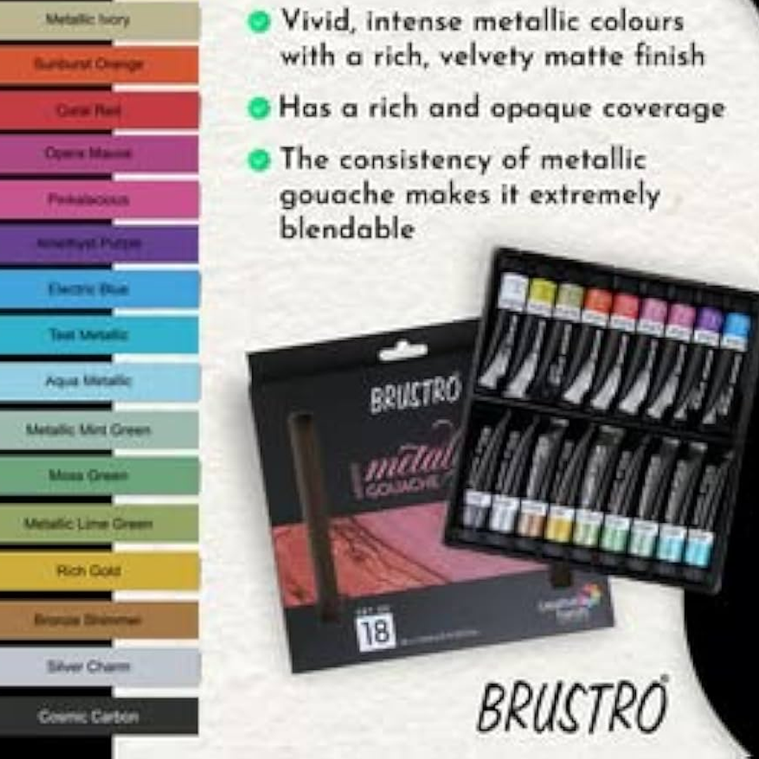 Brustro Artists Metallic Gouache