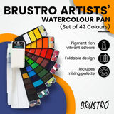 Brustro Artists Watercolour Pan - Set of 42