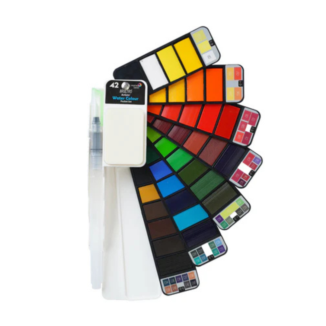 Brustro Artists Watercolour Pan - Set of 42