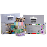 Brustro Craft Paper Delights Washi Tapes (15mm x 5m)-Pack of 5