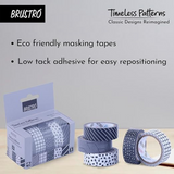 Brustro Craft Paper Delights Washi Tapes (15mm x 5m)-Pack of 5