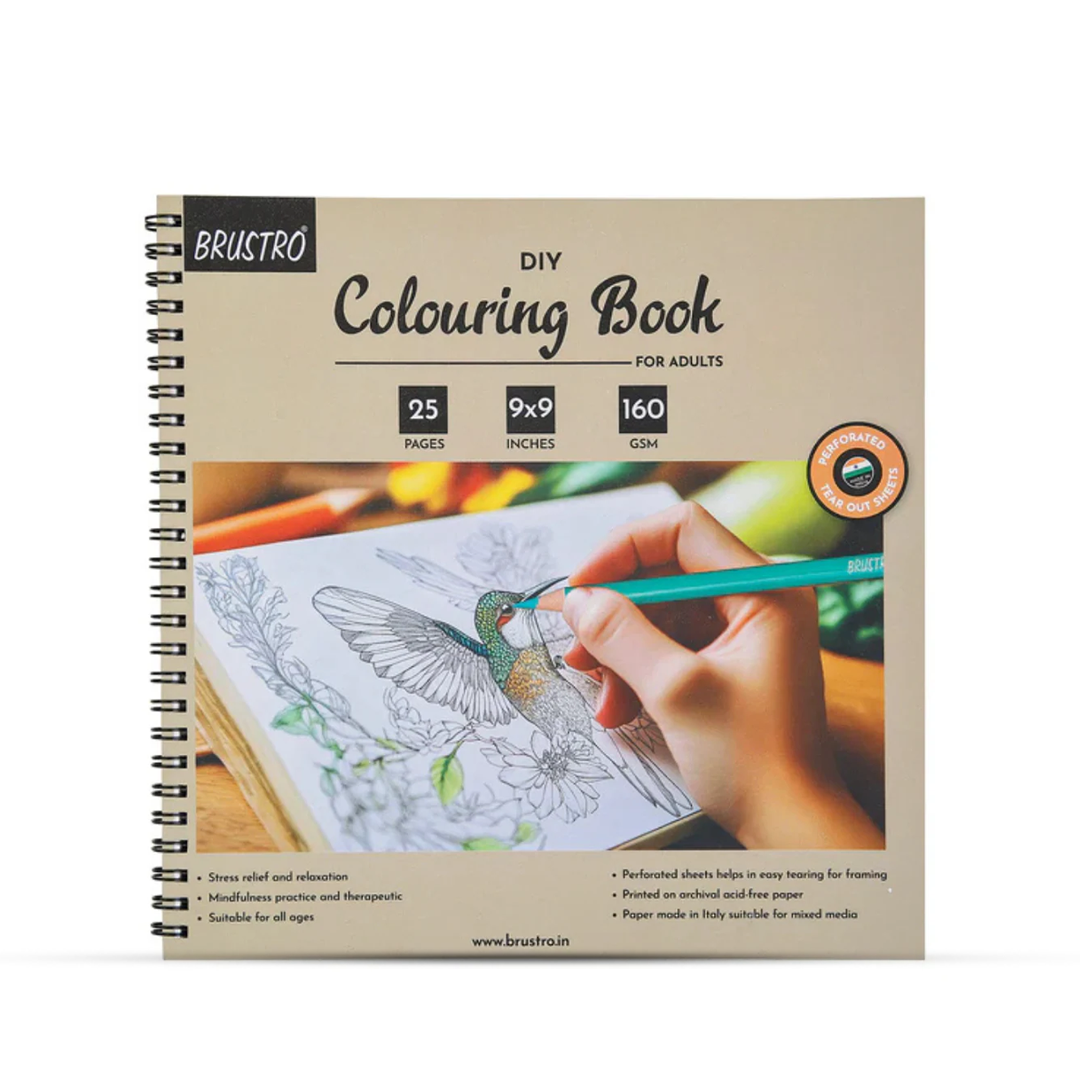 Brustro DIY Colouring Book for Adults